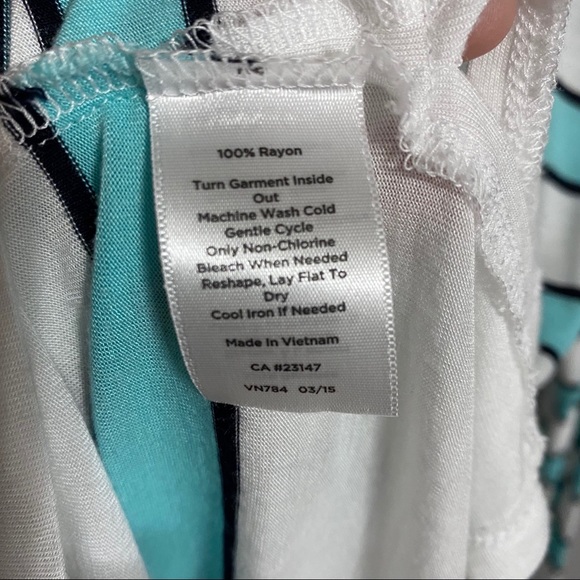 Talbots Lightweight Striped Hooded Shirt - Picture 3 of 8